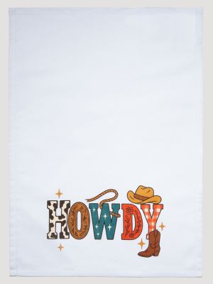 Wrangler Tea Towel:Howdy:One Size main view