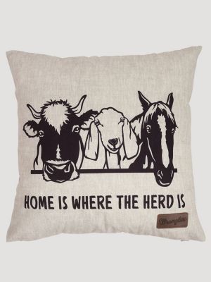 Wrangler Herd Outdoor Throw Pillow:Herd:One Size main view