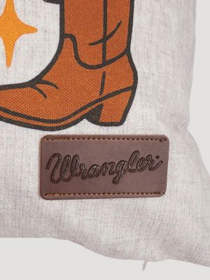 Wrangler Howdy Outdoor Throw Pillow:Howdy:One Size alternative view 2