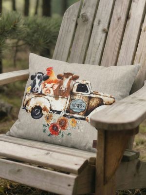 Wrangler Vintage Truck Outdoor Throw Pillow