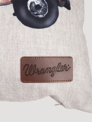 Wrangler Vintage Truck Outdoor Throw Pillow
