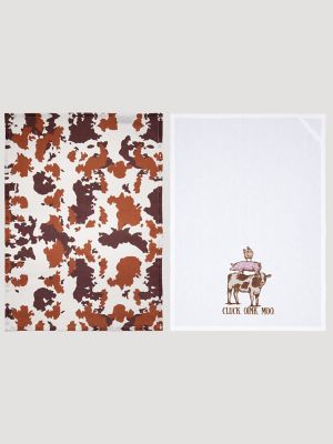 Wrangler Tea Towels (2-Pack) in Cow