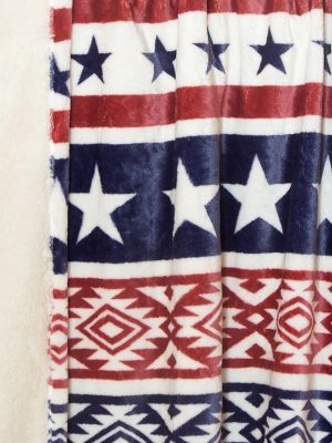 Wrangler Patriotic Stripe Throw Blanket