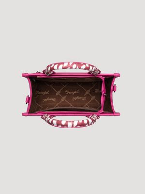 Fawn Print Trim Tote Bag in Pink