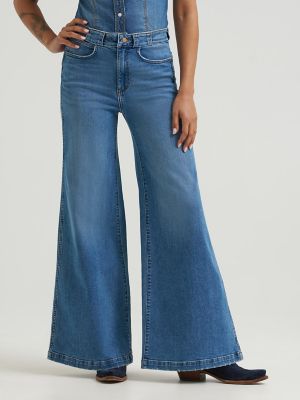 Women's Rainbow Pocket Wide Leg Jean in Ellis