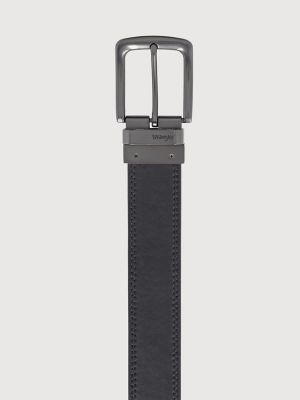 Men's Reversible Engraved Buckle Belt