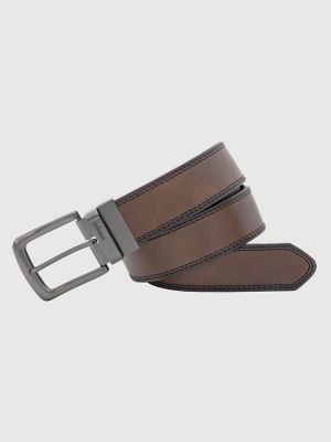 Men's Reversible Engraved Buckle Belt