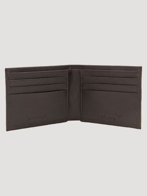 Mens Embossed Wallet & Horse Carabiner Set:Chocolate:One Size alternative view 2