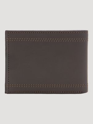 Mens Embossed Wallet & Horse Carabiner Set:Chocolate:One Size alternative view 4