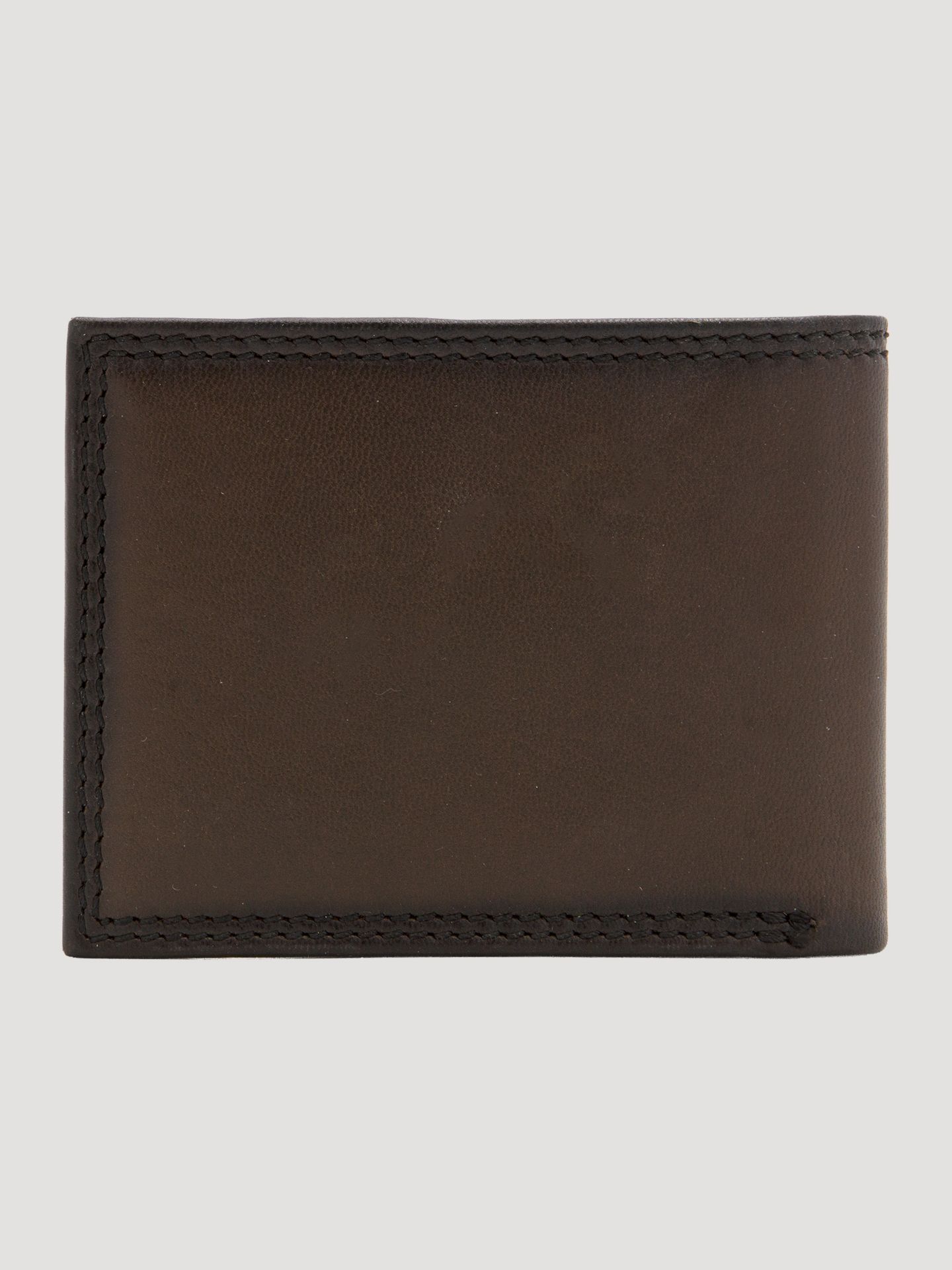 Мужские кошельки Wrangler Bifold Wallet & Luggage Tag Set, цвет: Коричневый — фото 5