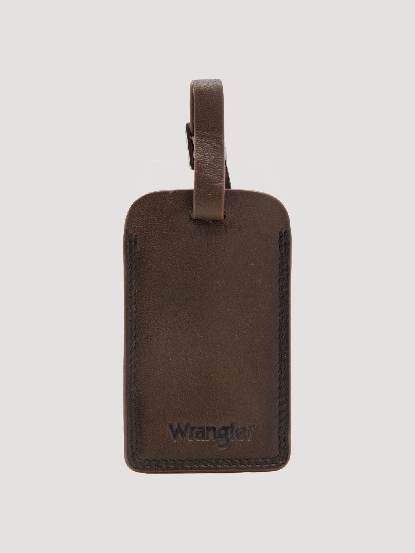 Мужские кошельки Wrangler Bifold Wallet & Luggage Tag Set, цвет: Коричневый — фото 6