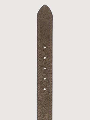 Men's Triple Stich Bison Belt