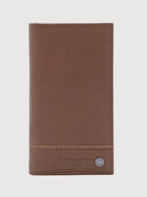 Men's Embossed Checkbook Wallet