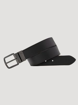 Men's Reversible Stitch Pattern Western Belt