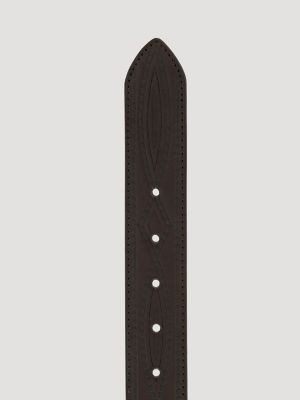 Men's Reversible Stitch Pattern Western Belt