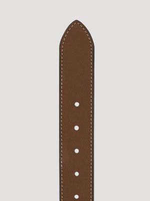 Men's Reversible Embossed Pattern Western Belt in Tan/Black alternative view 5