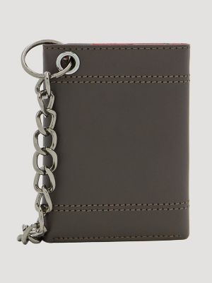 Mens Embossed Rodeo Chain Wallet:Chocolate:One Size alternative view
