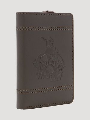 Mens Embossed Rodeo Chain Wallet:Chocolate:One Size alternative view 3