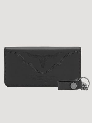 Men's Embossed Steer Head Chain Wallet from Wrangler - $39.99