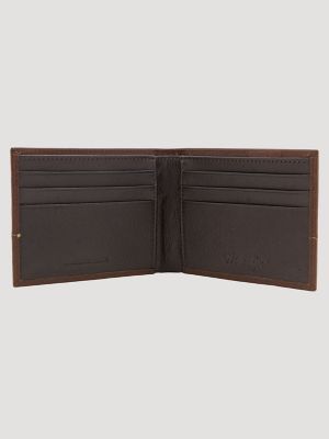 Mens Slim Wallet & Key Fob Set:Brown:One Size alternative view 2