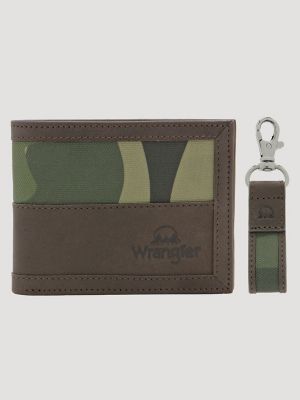 Men's Camo Wallet & Key Fob Set from Wrangler - $34.99