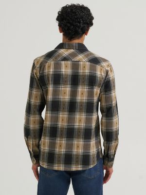 Men's Plaid Button Front Shirt