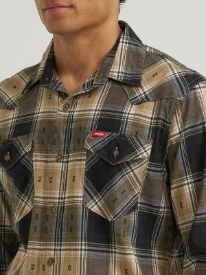 Men's Plaid Button Front Shirt