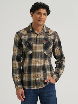 Men's Plaid Button Front Shirt