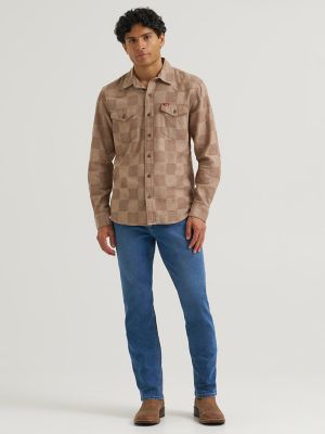 Men's Plaid Button Front Shirt