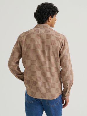 Men's Plaid Button Front Shirt