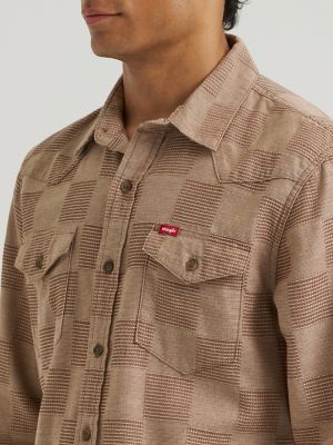 Men's Plaid Button Front Shirt