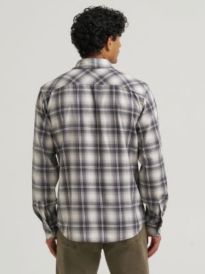Men's Slim Fit Plaid Shirt