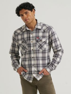 Men's Slim Fit Plaid Shirt