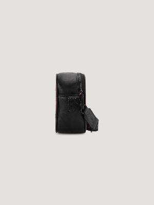Clear Cross Body Stadium Bag in Black/Pink