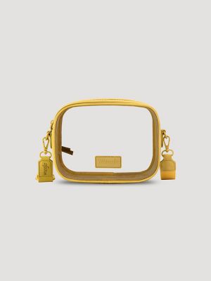 Clear Cross Body Stadium Bag:Yellow:One Size alternative view