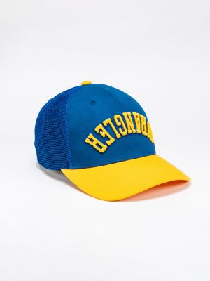 Upside Down Logo Mesh Baseball Cap:Blue:One Size alternative view 2