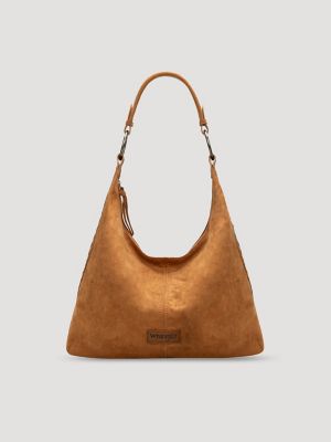 Suede Boho Bag with Cosmetic Case:Brown:One Size alternative view 2