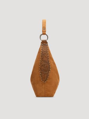 Suede Boho Bag with Cosmetic Case:Brown:One Size alternative view 3