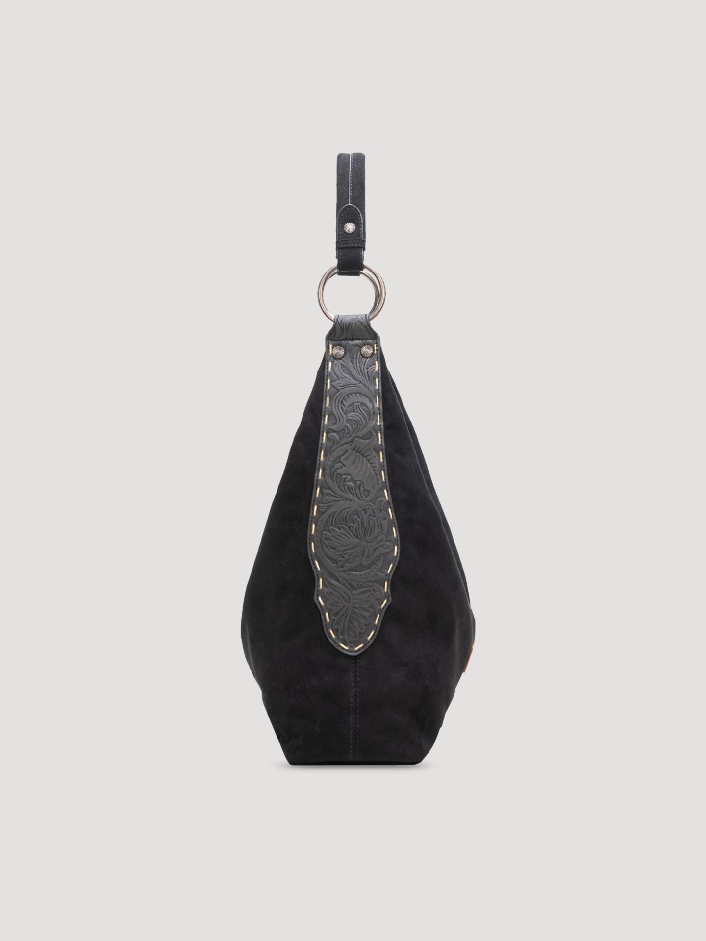 Женская сумка Wrangler Suede Boho Bag with Cosmetic Case, цвет: Чёрный — фото 3