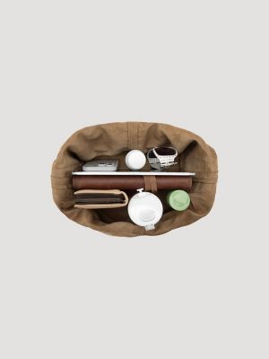 Suede Boho Bag with Cosmetic Case:Khaki:One Size alternative view 4
