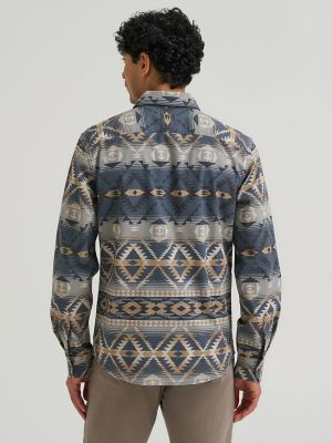 Men's Wrangler Five Star Novelty Shirt in Turbulance