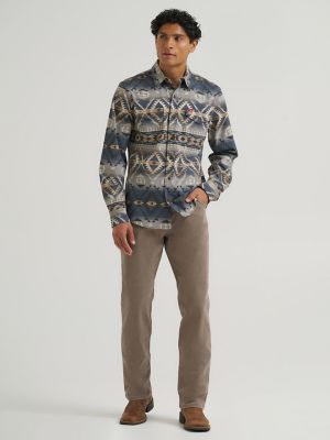 Men's Wrangler Five Star Novelty Shirt in Turbulance