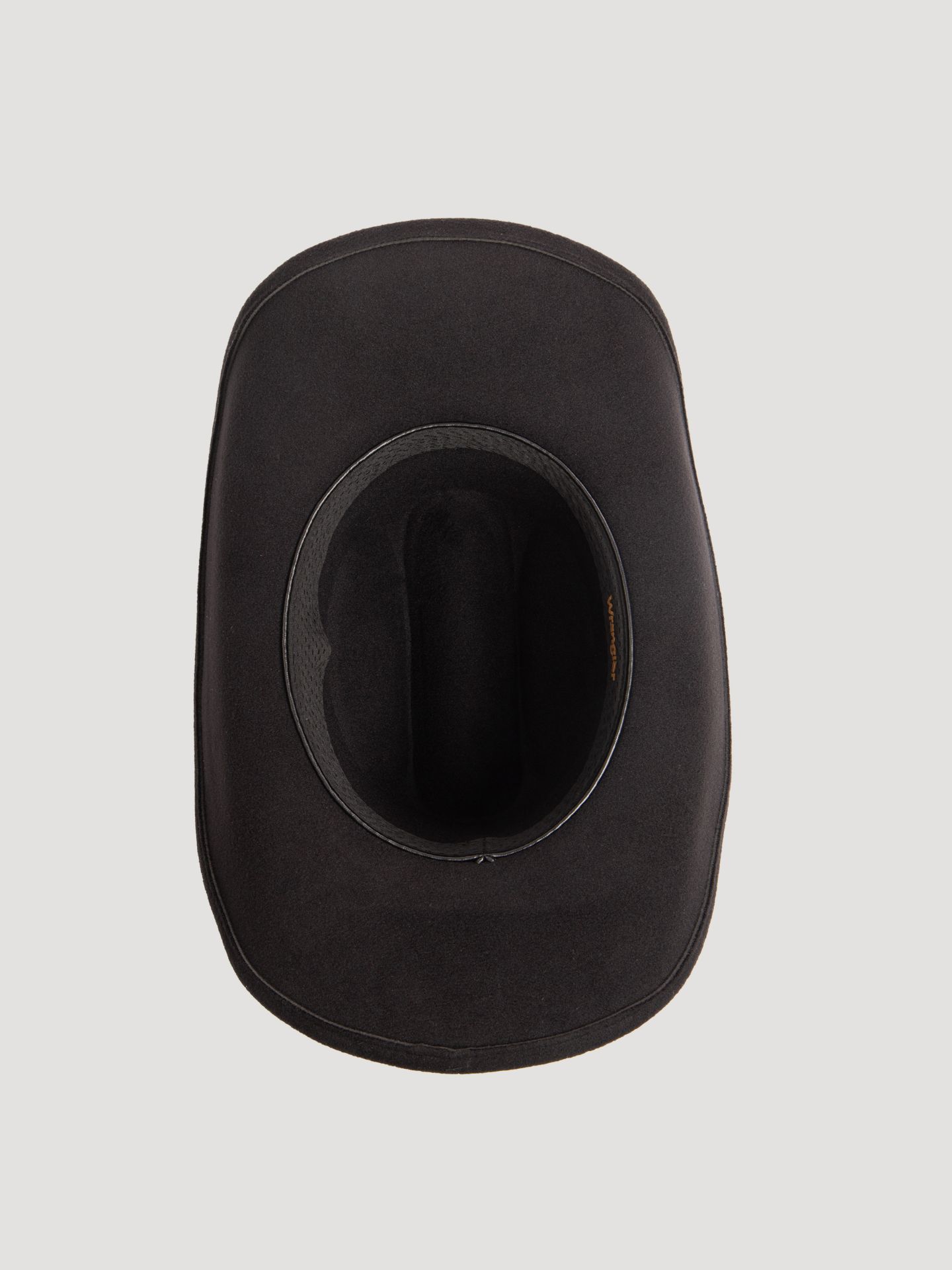 Мужской головной убор Wrangler Red Edge Trim Faux Wool Cowboy Hat, цвет: Чёрный — фото 5