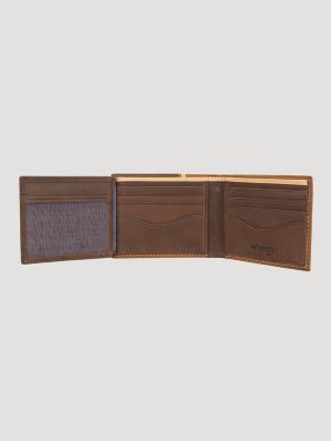 Men's Contrast RFID Traveler Wallet
