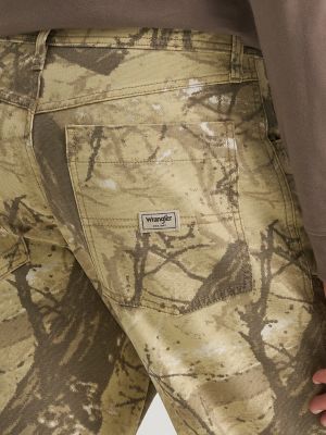 Men's Utility Moto Utility Pant in Camo Almond Milk