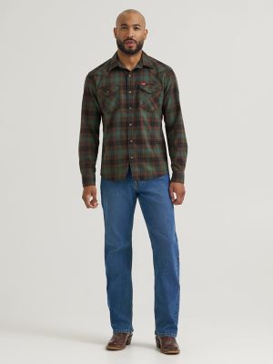 Men's Slim Fit Plaid Shirt