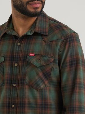Men's Slim Fit Plaid Shirt