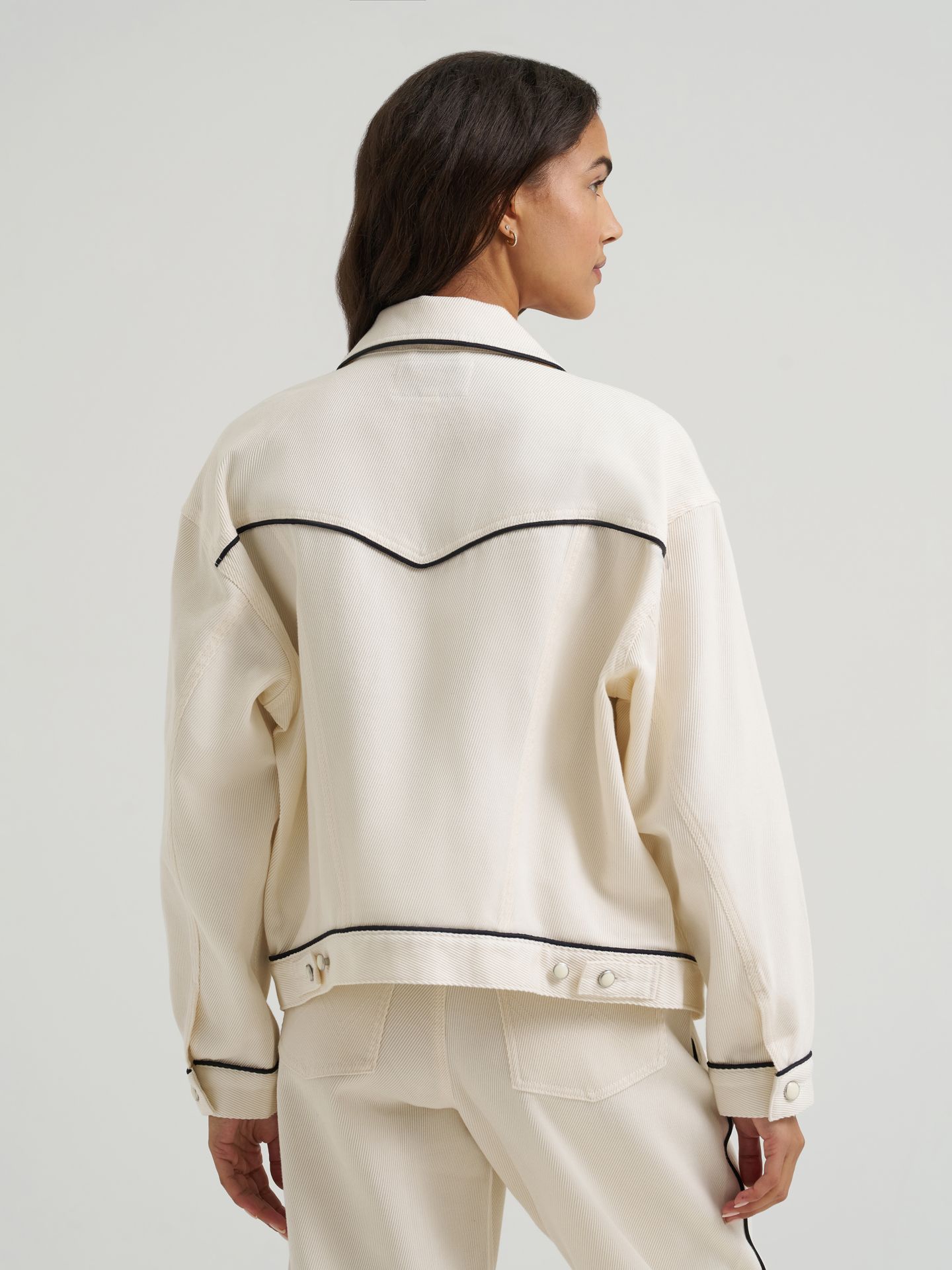 Женская куртка Wrangler Twill Piped Cowgirl, цвет: Egret — фото 4