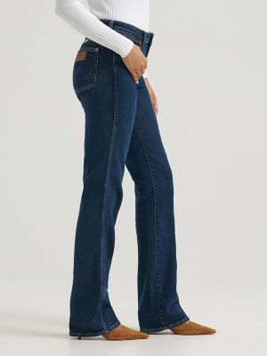 Women's Mid Rise Bootcut Jean in Indigo Eclipse