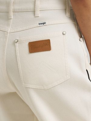 Women's Twill Piped Barrel Jean in Egret alternative view 5